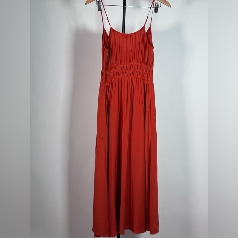 NWT Madewell Silk Sophia Cami Midi Dress - Picture 4 of 4